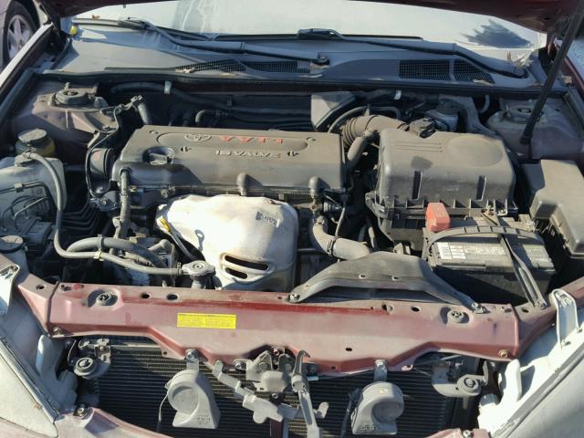 4T1BE32K22U071153 - 2002 TOYOTA CAMRY LE RED photo 7