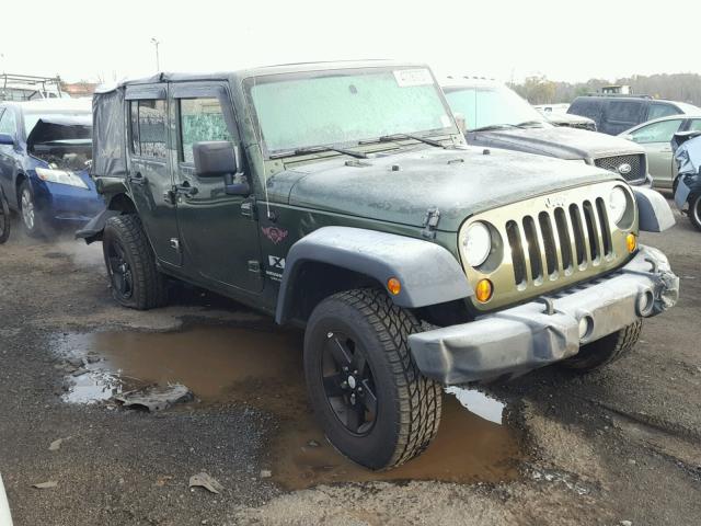 1J4GA39138L567994 - 2008 JEEP WRANGLER U GREEN photo 1