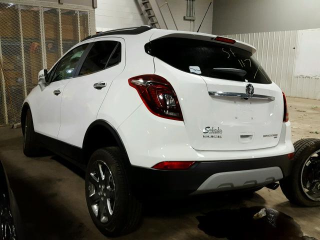 KL4CJGSB2HB136139 - 2017 BUICK ENCORE ESS WHITE photo 3