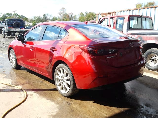 JM1BM1W32F1240013 - 2015 MAZDA 3 GRAND TO RED photo 3