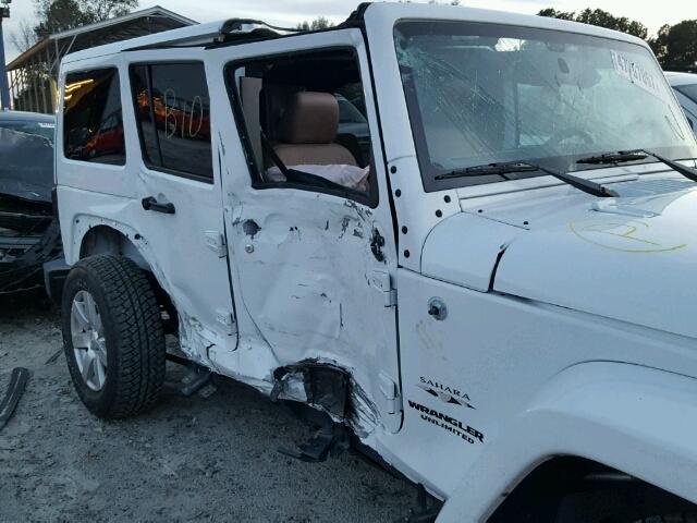 1C4HJWEG3GL298576 - 2016 JEEP WRANGLER U WHITE photo 10