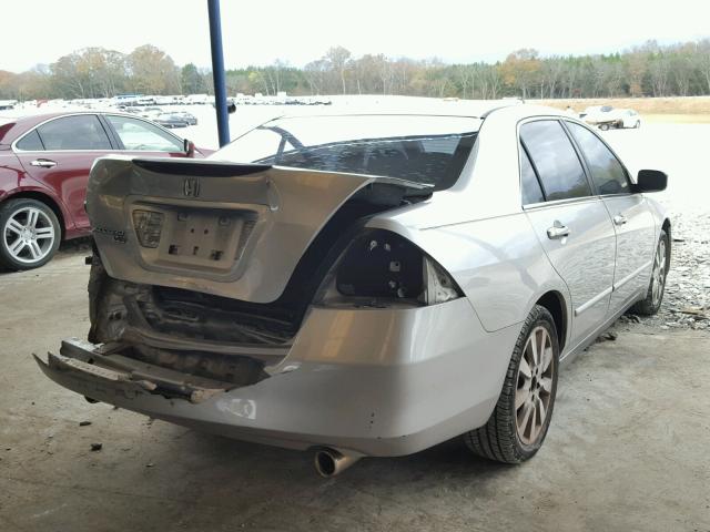 1HGCM66487A068731 - 2007 HONDA ACCORD SE GRAY photo 4