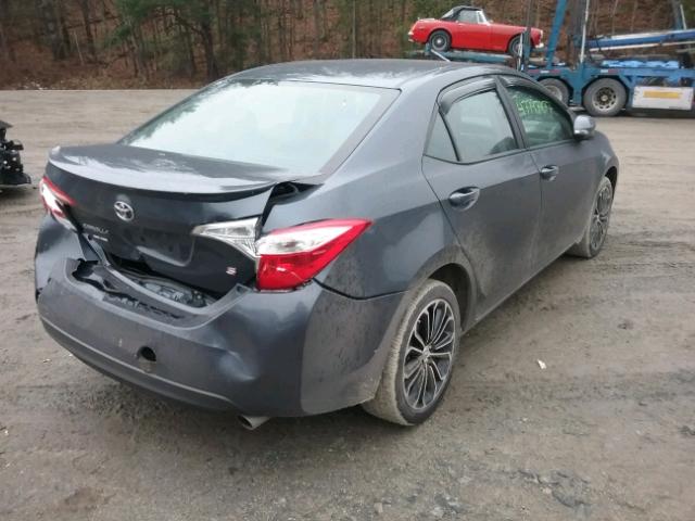 2T1BURHEXFC321270 - 2015 TOYOTA COROLLA L GRAY photo 4