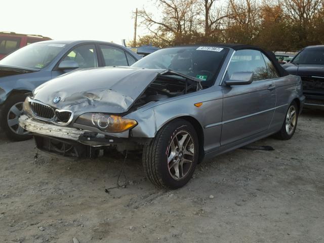 WBABW33414PL27587 - 2004 BMW 325 CI GRAY photo 2