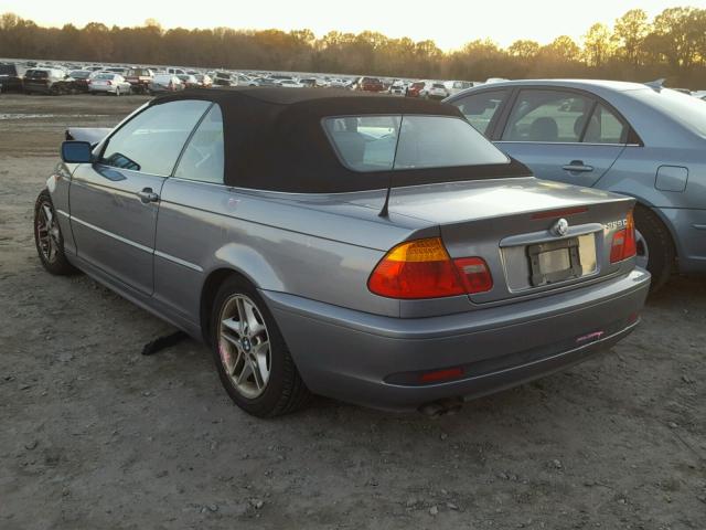 WBABW33414PL27587 - 2004 BMW 325 CI GRAY photo 3