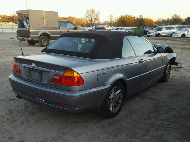 WBABW33414PL27587 - 2004 BMW 325 CI GRAY photo 4