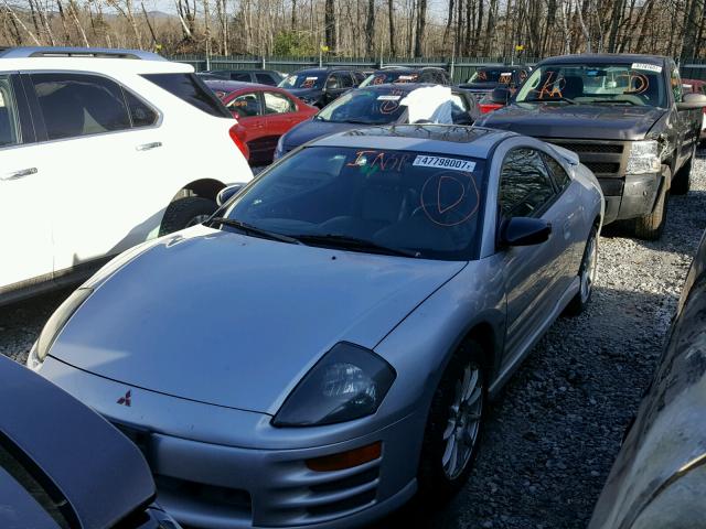 4A3AC54H81E095997 - 2001 MITSUBISHI ECLIPSE GT SILVER photo 2