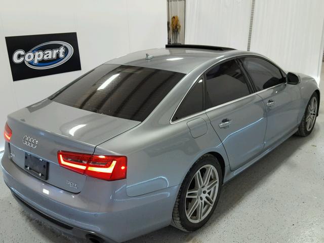 WAUHGAFC7CN115463 - 2012 AUDI A6 PRESTIG GRAY photo 4