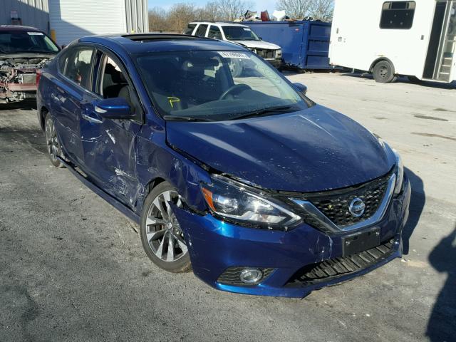 3N1CB7AP5HY220623 - 2017 NISSAN SENTRA SR BLUE photo 1