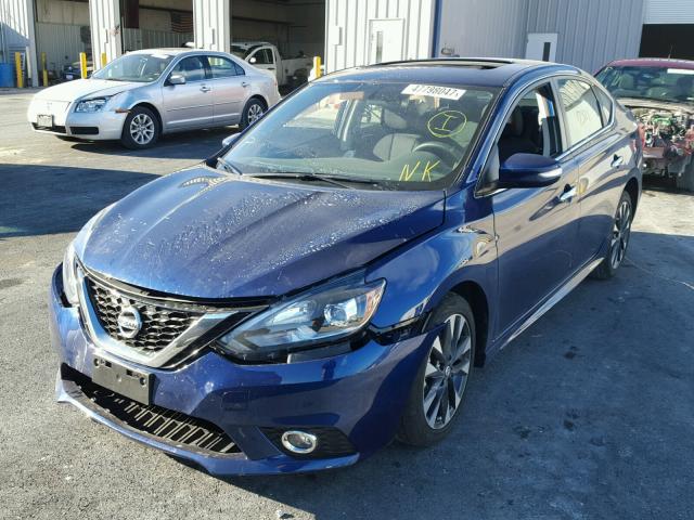 3N1CB7AP5HY220623 - 2017 NISSAN SENTRA SR BLUE photo 2