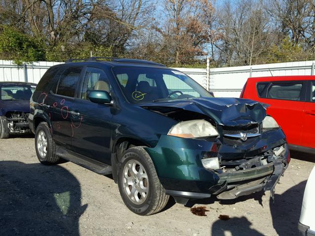 2HNYD18621H517152 - 2001 ACURA MDX TOURIN GREEN photo 1