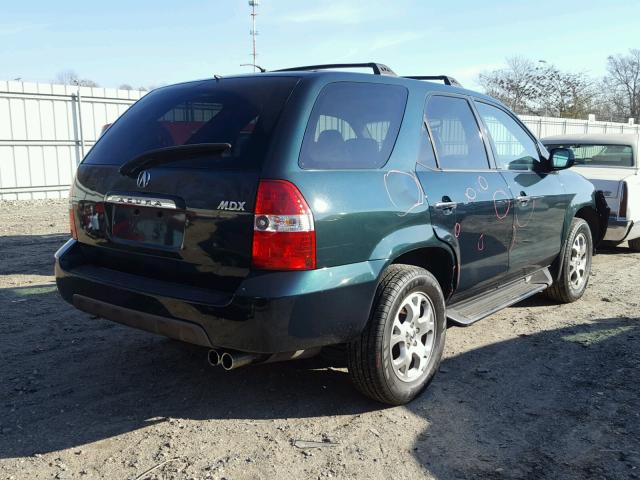 2HNYD18621H517152 - 2001 ACURA MDX TOURIN GREEN photo 4