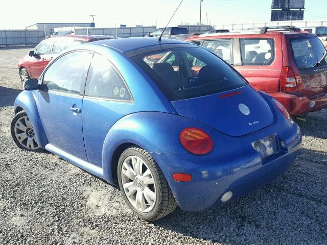 3VWCD21C03M440403 - 2003 VOLKSWAGEN NEW BEETLE 蓝色 照片 3