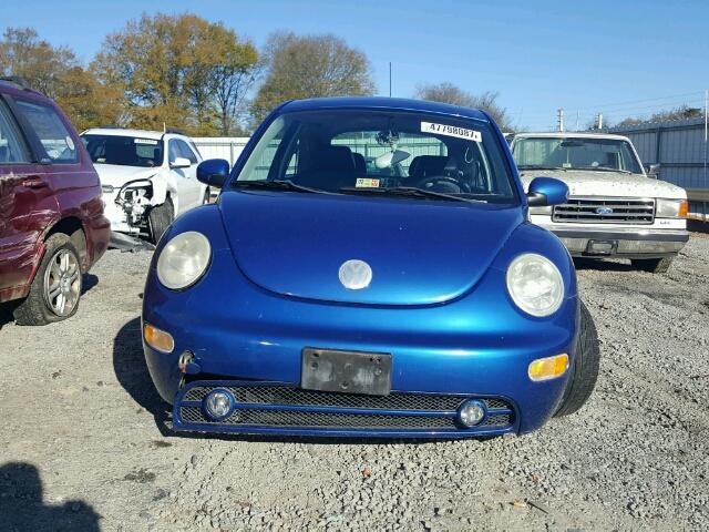 3VWCD21C03M440403 - 2003 VOLKSWAGEN NEW BEETLE BLUE photo 9