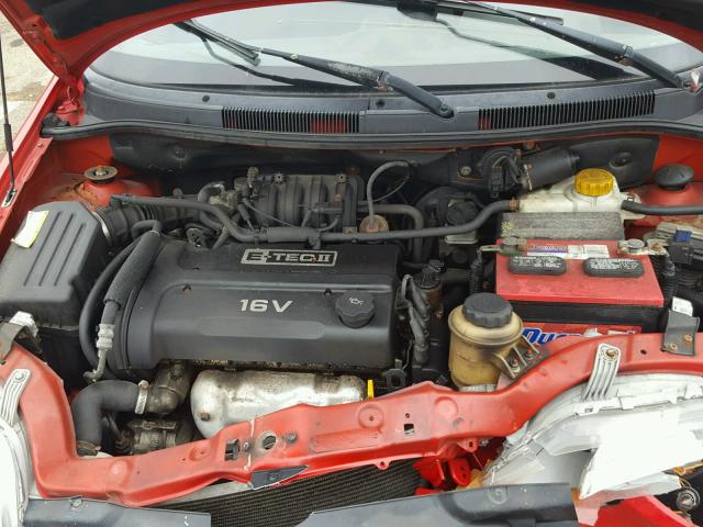 KL1TD56696B617735 - 2006 CHEVROLET AVEO BASE Қызыл фото 7