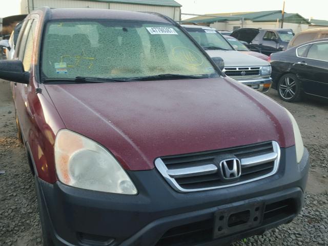 JHLRD78424C035139 - 2004 HONDA CR-V LX RED photo 9