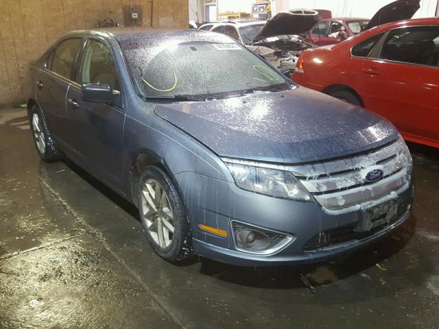 3FAHP0CG6BR174185 - 2011 FORD FUSION SEL BLUE photo 1