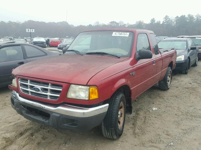 1FTYR14U11TA67282 - 2001 FORD RANGER SUP RED photo 2