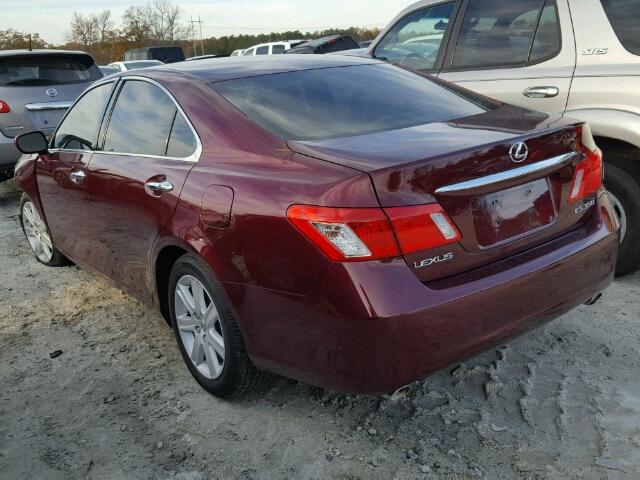 JTHBJ46G382182387 - 2008 LEXUS ES 350 MAROON photo 3