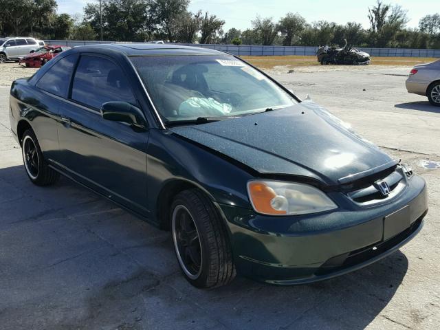 1HGEM21951L024895 - 2001 HONDA CIVIC SI GREEN photo 1