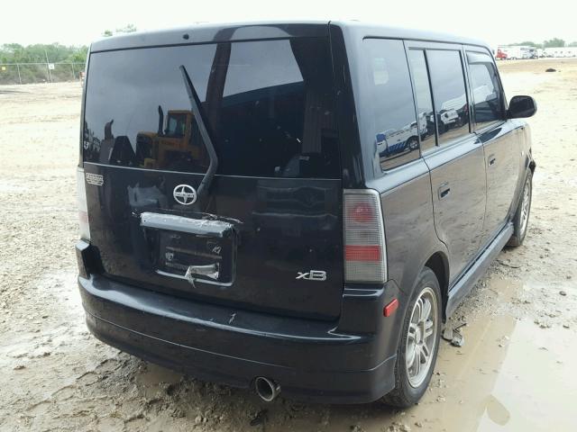 JTLKT324854007459 - 2005 TOYOTA SCION XB შავი ფოტო 4
