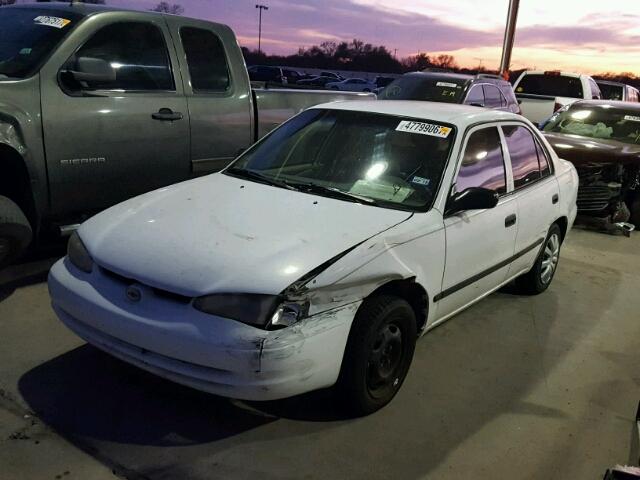 1Y1SK5280YZ421187 - 2000 CHEVROLET GEO PRIZM 白色 照片 2