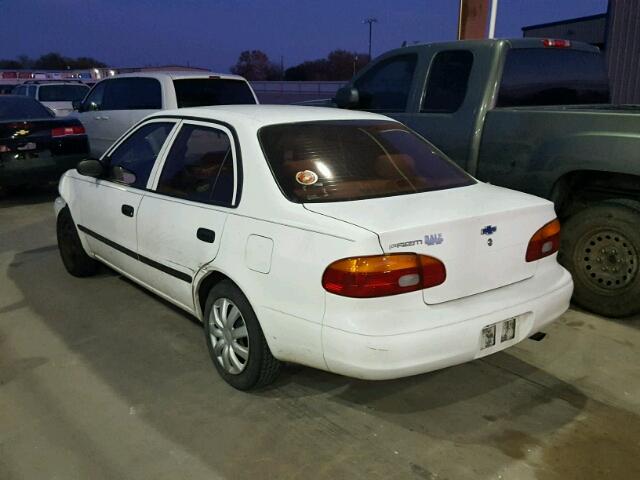 1Y1SK5280YZ421187 - 2000 CHEVROLET GEO PRIZM 白色 照片 3