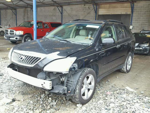 2T2GK31U68C035747 - 2008 LEXUS RX 350 BLACK photo 2