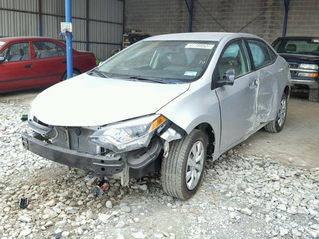 5YFBURHE2GP538233 - 2016 TOYOTA COROLLA L SILVER photo 2