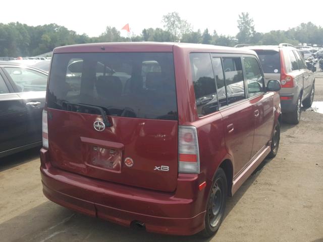 JTLKT334X64078131 - 2006 TOYOTA SCION XB Қызыл фото 4