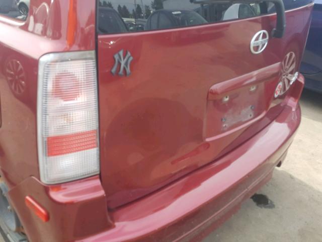 JTLKT334X64078131 - 2006 TOYOTA SCION XB Қызыл фото 9