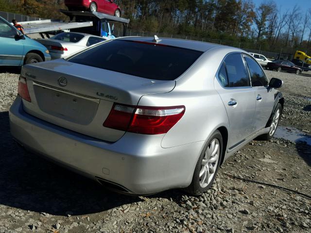 JTHBL46F085058948 - 2008 LEXUS LS 460 SILVER photo 4