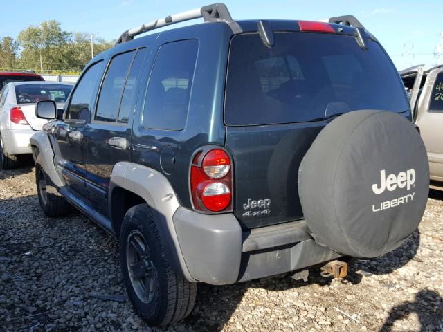 1J4GL38K25W524147 - 2005 JEEP LIBERTY RE GREEN photo 3