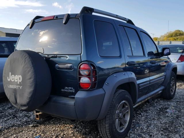 1J4GL38K25W524147 - 2005 JEEP LIBERTY RE GREEN photo 4