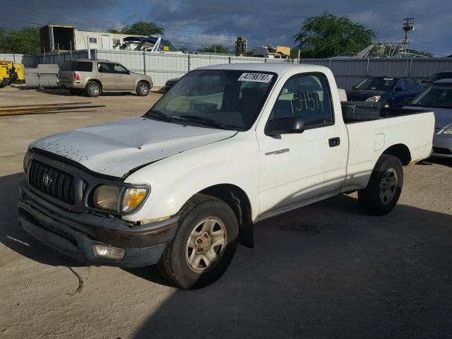 5TENL42N74Z346887 - 2004 TOYOTA TACOMA WHITE photo 2