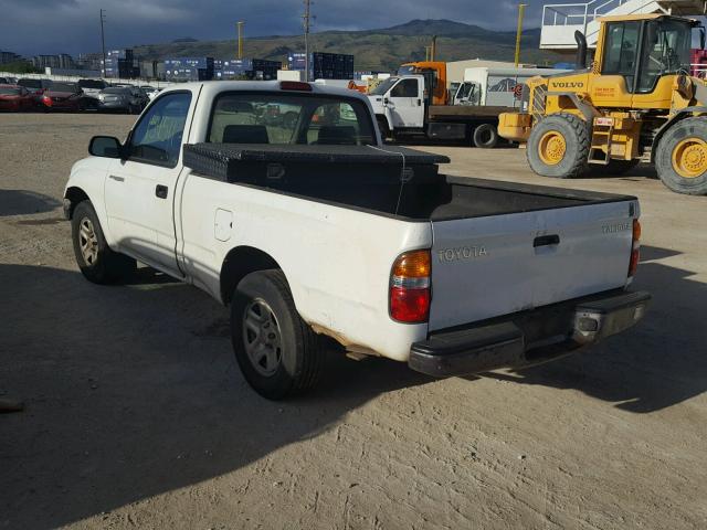 5TENL42N74Z346887 - 2004 TOYOTA TACOMA WHITE photo 3