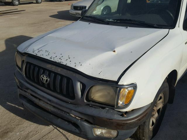 5TENL42N74Z346887 - 2004 TOYOTA TACOMA WHITE photo 9