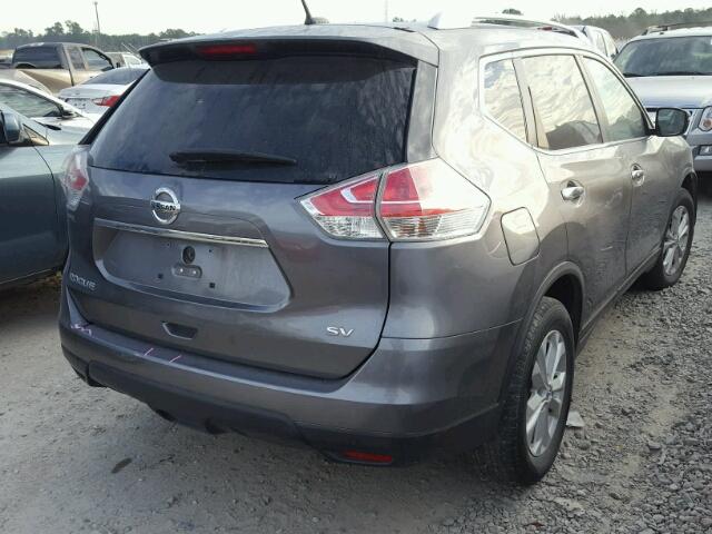 KNMAT2MT8FP518885 - 2015 NISSAN ROGUE S GRAY photo 4