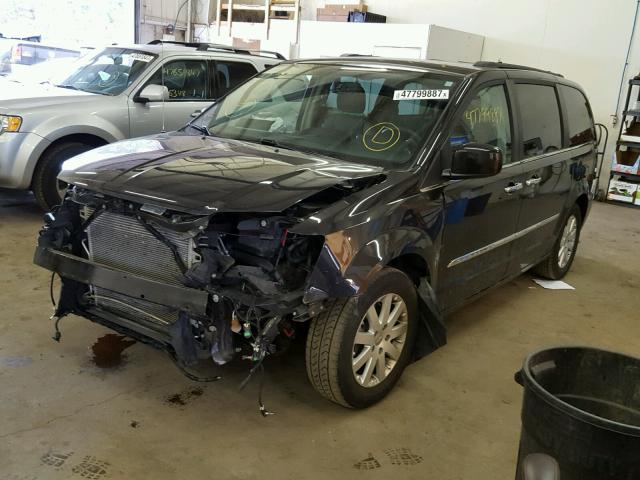 2C4RC1BG6ER461702 - 2014 CHRYSLER TOWN & COU BLACK photo 2