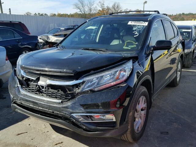 2HKRM3H70FH521360 - 2015 HONDA CR-V EXL BLACK photo 2