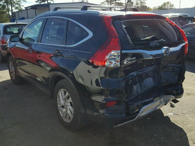 2HKRM3H70FH521360 - 2015 HONDA CR-V EXL BLACK photo 3