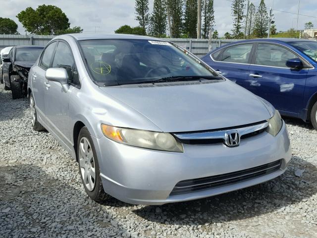 2HGFA16528H350433 - 2008 HONDA CIVIC LX SILVER photo 1