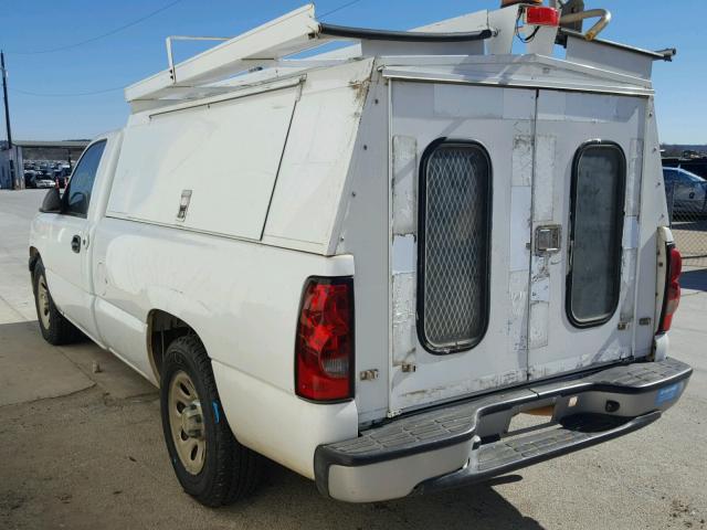 1GCEC14X47Z147129 - 2007 CHEVROLET SILVERADO WHITE photo 3