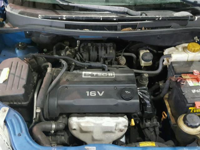 KL1TD56607B140419 - 2007 CHEVROLET AVEO BASE BLUE photo 7