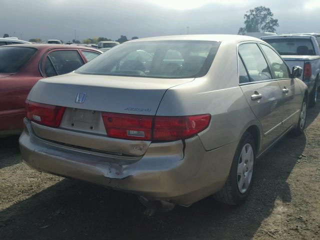 1HGCM56475A055847 - 2005 HONDA ACCORD LX GOLD photo 4