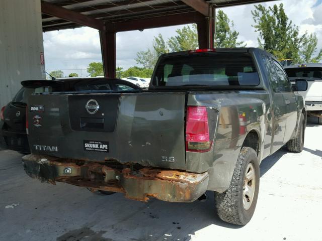 1N6AA06A14N585193 - 2004 NISSAN TITAN XE GREEN photo 4