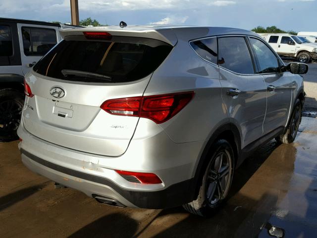 5XYZT3LBXJG551223 - 2018 HYUNDAI SANTA FE S SILVER photo 4