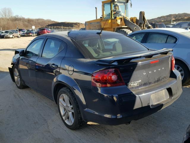 1B3BD1FG0BN524733 - 2011 DODGE AVENGER MA BLACK photo 3