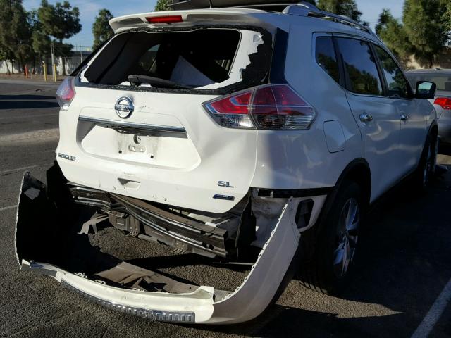 5N1AT2MTXEC836279 - 2014 NISSAN ROGUE S WHITE photo 4