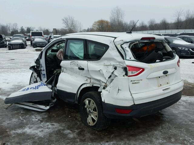 1FMCU0F78DUD00238 - 2013 FORD ESCAPE S WHITE photo 3